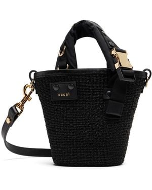 Sacai Hybrid Micro Marche Bag - Black