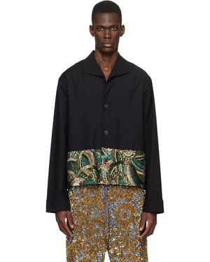 Dries Van Noten Sequinned Shirt - Black