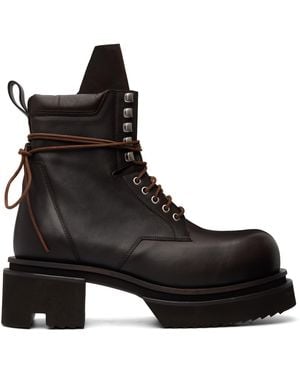 Rick Owens Tower Low Army Bogun Boots - Black