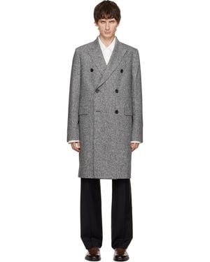 Paul Smith Double Breasted Over Coat - Black