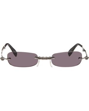 Kuboraum Gunmetal H47 Sunglasses - Purple