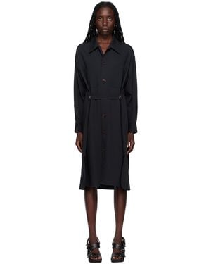 Lemaire Navy Two Pocket Shirt Dress - Black