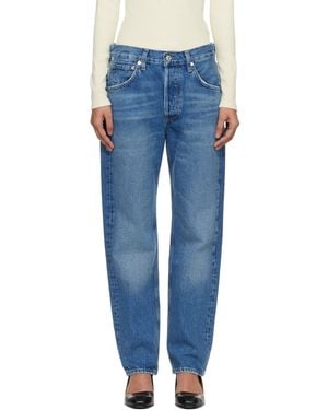 Citizens of Humanity Straight Winslow Long Jeans - Blue