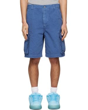 ERL Woven Cargo Shorts - Blue