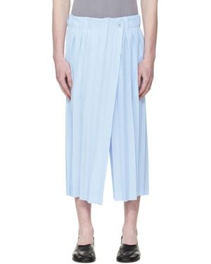 Homme Plissé Issey Miyake Edge Ensemble Trousers - Blue
