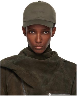 Rick Owens Khaki Concordians Owenscorp Embroidered Cap - Green