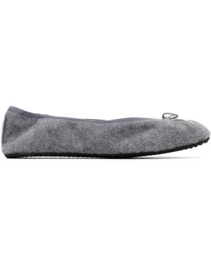 GIMAGUAS Bailarina Felt Ballerina Flats - Gray