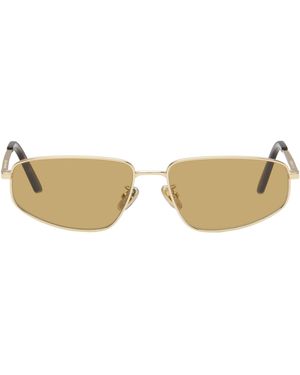Retrosuperfuture Lunettes De Soleil Isedra Dorées - Neutre