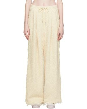 Eckhaus Latta Off- Frayed Trousers - Natural