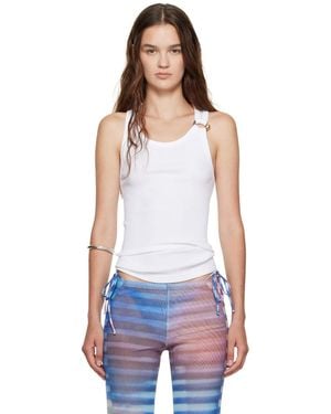 Jean Paul Gaultier 'The Piercing' Tank Top - White