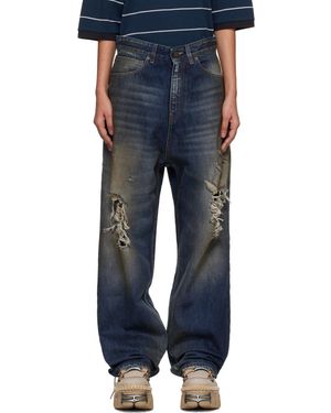 Vetements Trashed Jeans - Blue