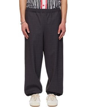 Moschino Logo Tape Trousers - Black