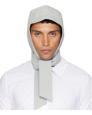 Jean Paul Gaultier Long Panel Hood - White
