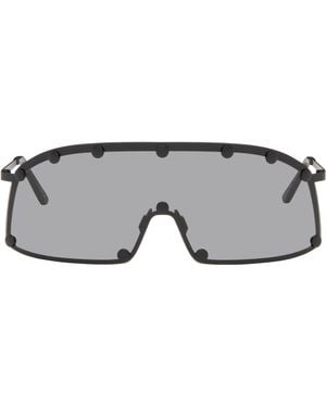 Rick Owens Temple Shielding Sunglasses - Black