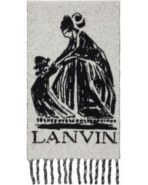 Lanvin Mother & Daughter Wool Scarf - Black