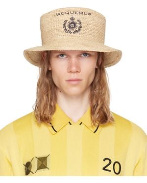 Jacquemus 'Le Bob Pesco' Bucket Hat - Natural