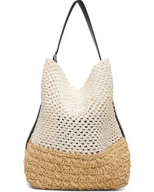 TOTEME Off- Belted Paper Raffia Tote - Natural