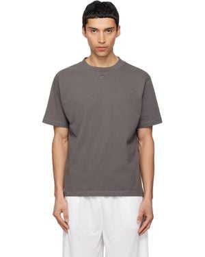 Courreges Twisted Logo T-Shirt - Grey