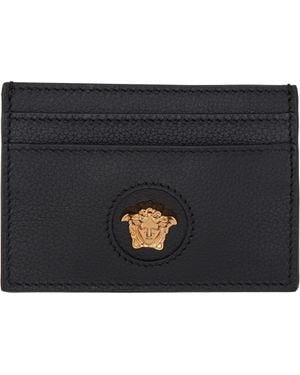 Versace 'La Medusa' Card Holder - Black