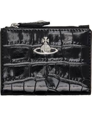 Vivienne Westwood Slim Flap Card Holder - Black