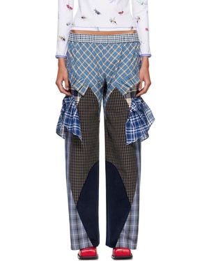 Chopova Lowena Swoon Pyjama Trousers - Blue