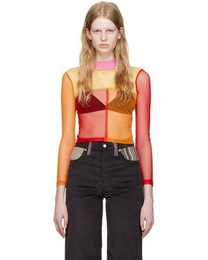 Eckhaus Latta Ssense Exclusive Turtleneck - Orange