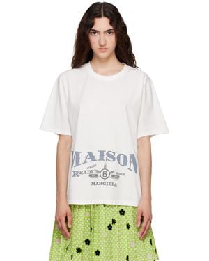 MM6 by Maison Margiela Off- Printed T-Shirt - White