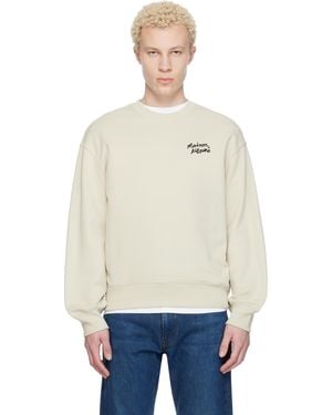 Maison Kitsuné Handwriting Comfort Sweatshirt - Natural