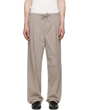 HUGO Modern Fit Seersucker Trousers - White