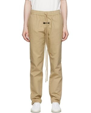 Fear Of God Twill Trousers - Natural