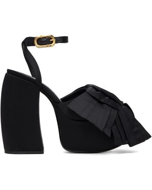 Marc Jacobs 'The Bow' Platform Heeled Sandals - Black