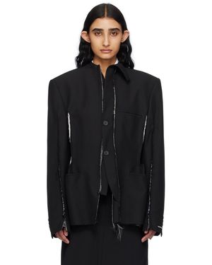 HODAKOVA Horse Hair Blazer - Black