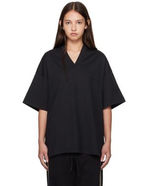 Fear Of God Adidas Originals Edition Heavy Jersey V-Neck T-Shirt - Black