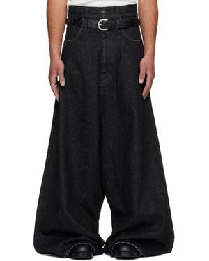 Lu'u Dan Drop Crotch Jeans - Black