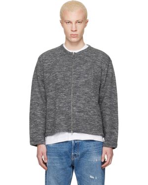 Lady White Co. Zip Crewneck Jumper - Black