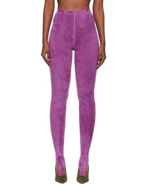 JULIE KEGELS Thong Leggings - Purple