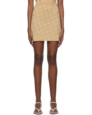ROKH Viscose Mini Skirt - Natural