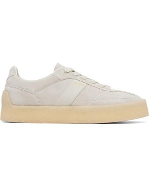 HUGO Off- Suede Side Stripe Trainers - Black