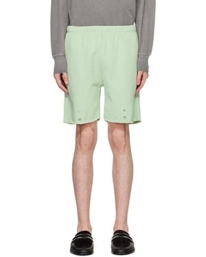 Les Tien ーン Snap Front ショートパンツ - グリーン