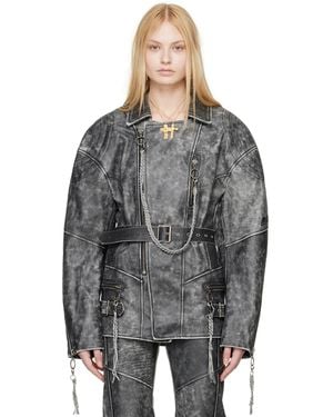 KNWLS Nihil Moto Leather Jacket - Black