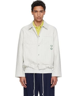 Craig Green Fred Perry Edition Empty Quilted Overshirt - White