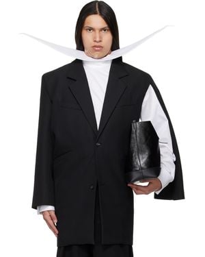 Egonlab Curved Vent Blazer - Black
