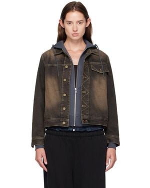 Carter Young Overdyed Arch Denim Jacket - Black