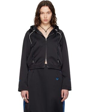 Wales Bonner Adidas Originals Edition Satin Hoodie - Black