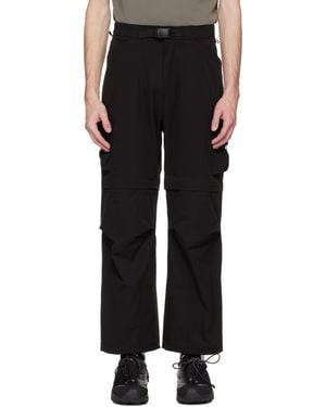 Snow Peak Toned Trout Edition Convertible Cargo Trousers - Black