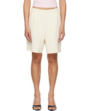 Skims Off- French Terry Long Shorts - White