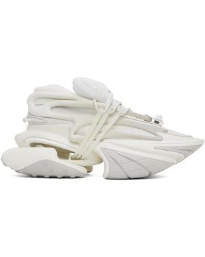 Balmain ホワイト Unicorn スニーカー - ブラック