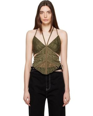 Dion Lee Camo Corset - Black