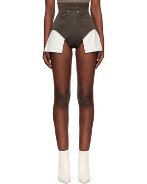 Rick Owens Temple Dirt Cutoffs Shorts - Black