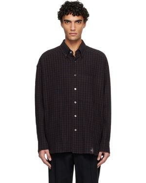 WOOYOUNGMI Gingham Check Shirt - Black